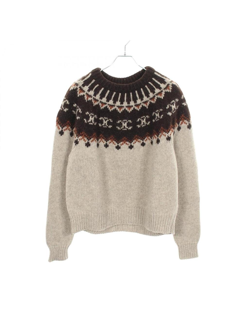 Celine Triomphe Nordic Pattern Crew #339975C58B